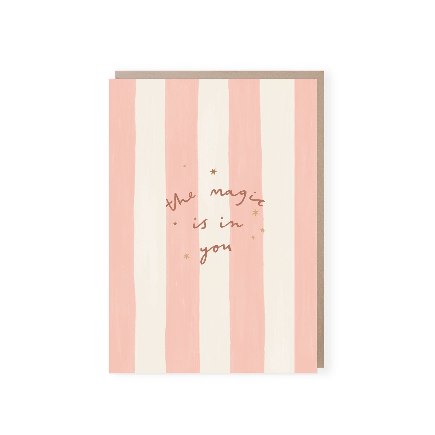 The Magic is in You - Pastel Stripes Greeting Card