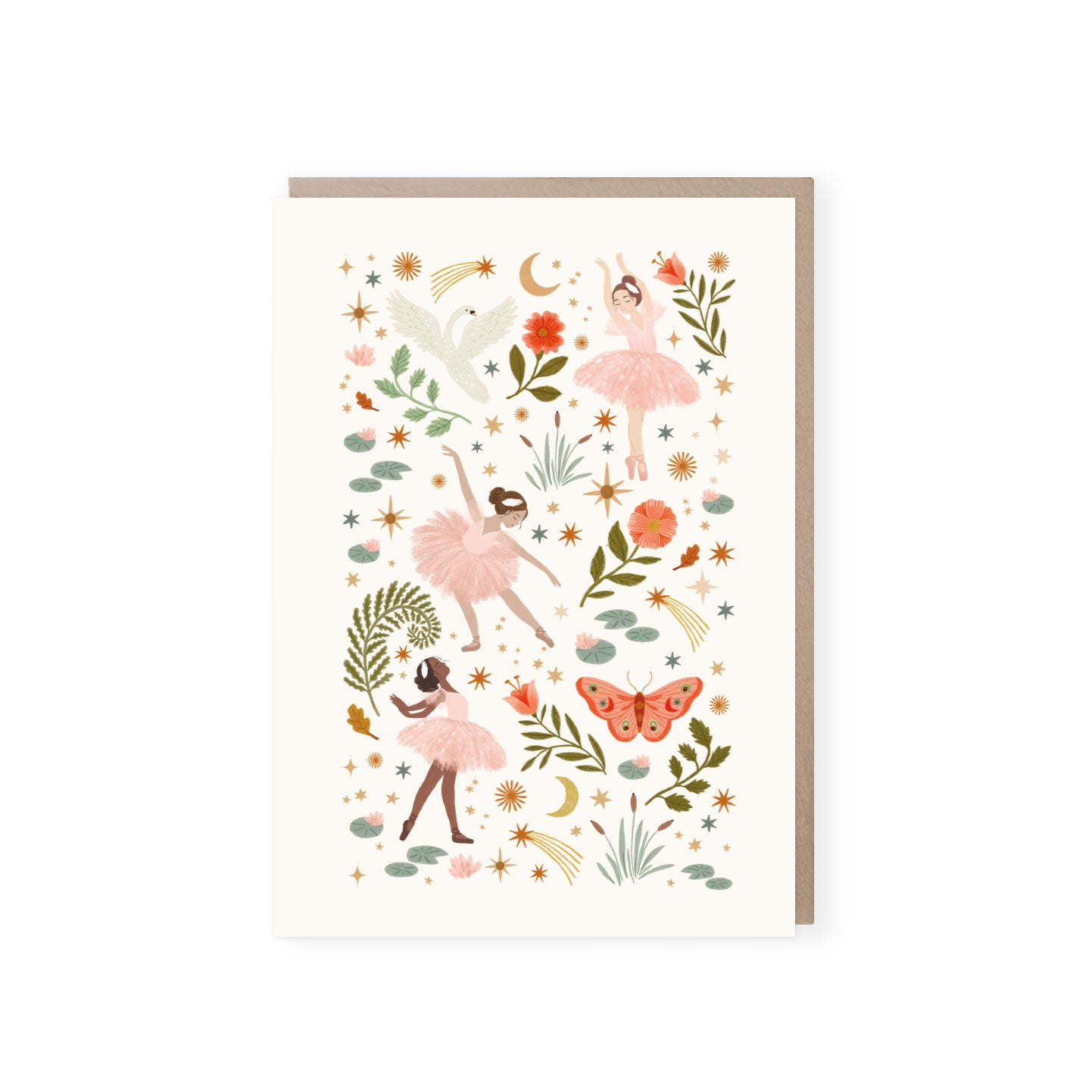 Celestial Ballerinas Greeting Card