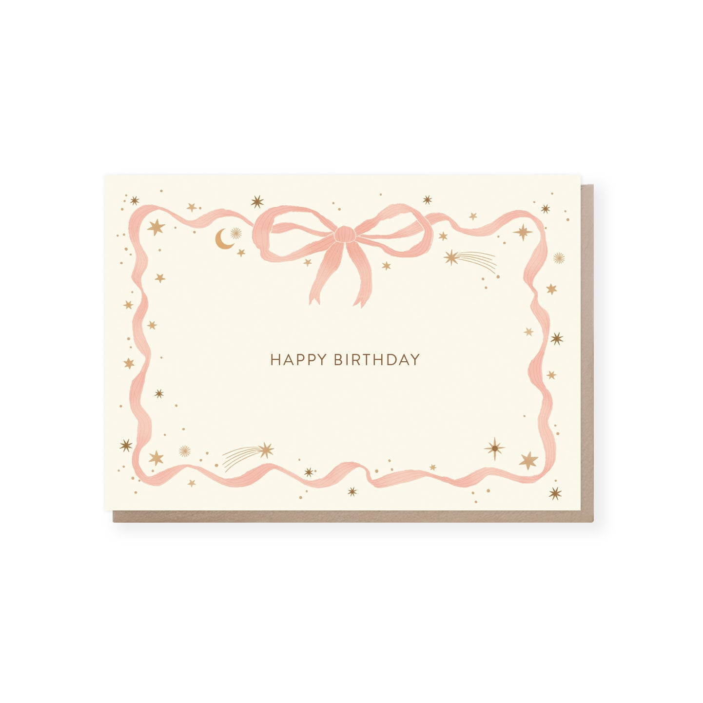 Ballet Ribbon Happy Birthday Greeting Card