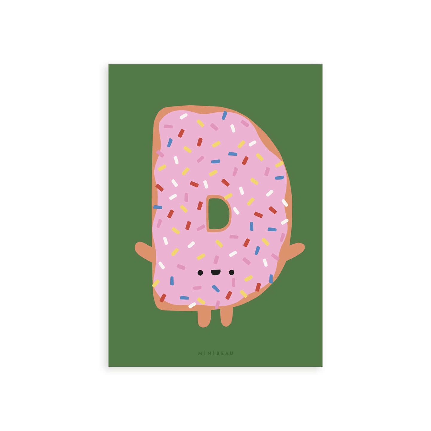 Happy Alphabet Initial Art Prints - A - I