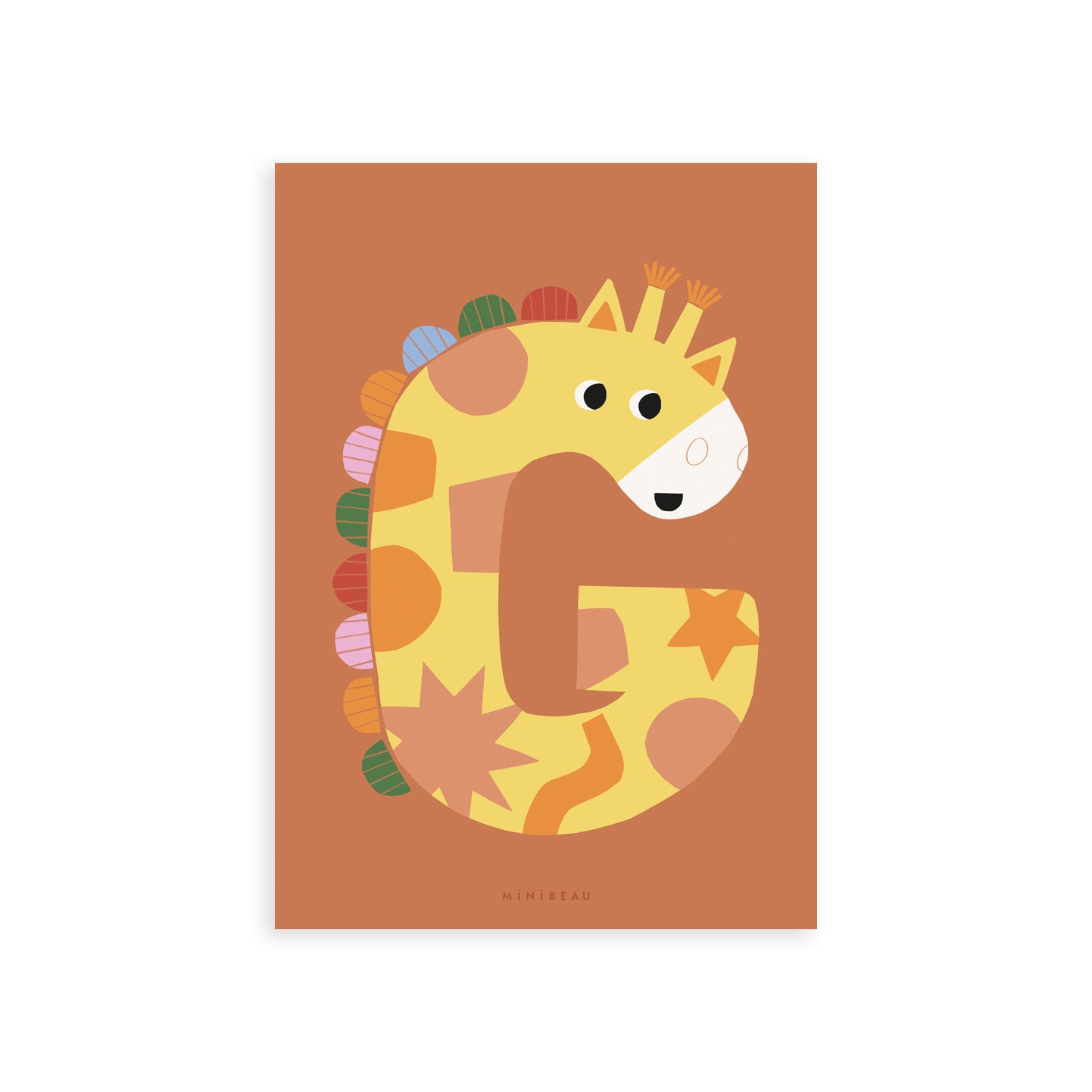 Happy Alphabet Initial Art Prints - A - I