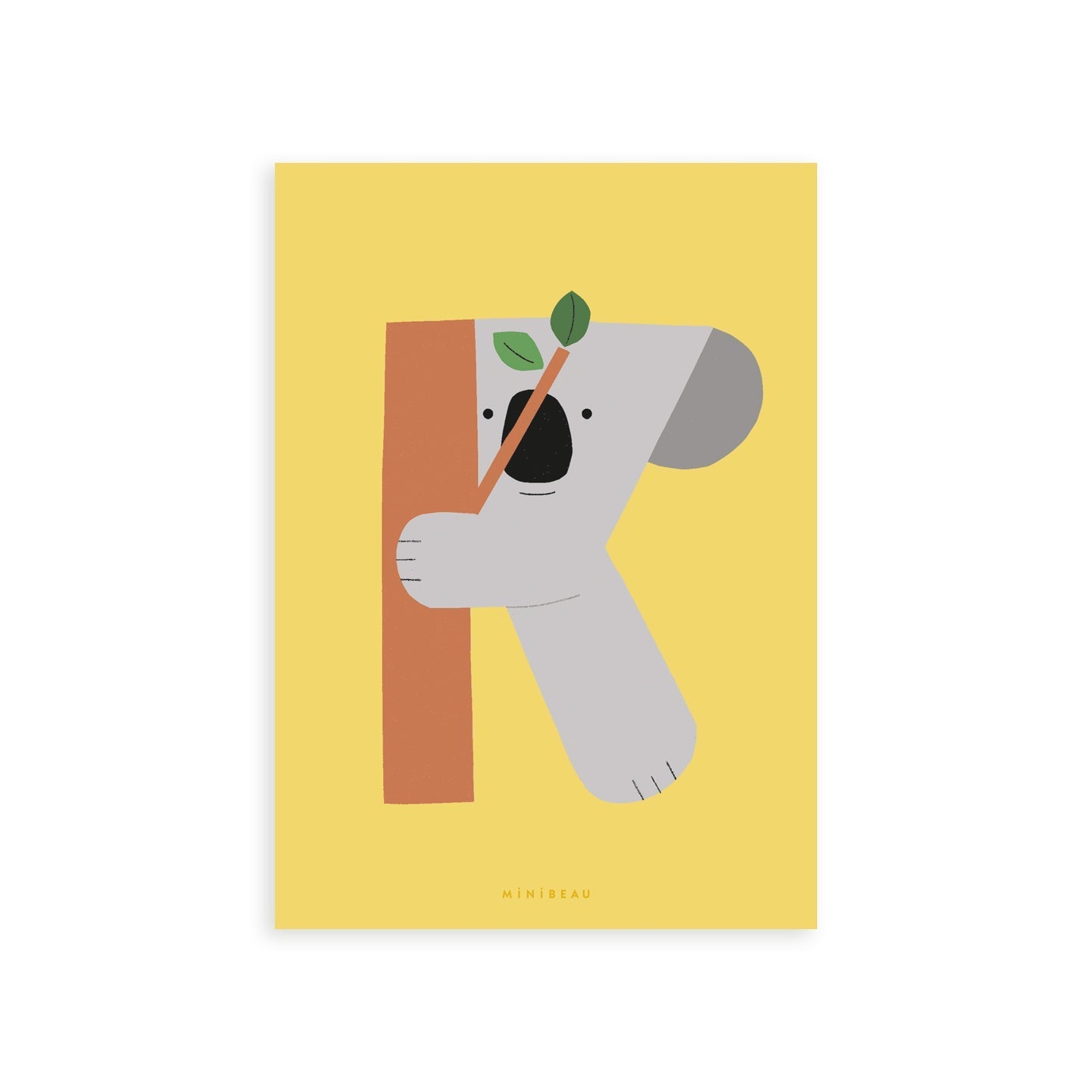 Happy Alphabet Initial Art Prints - J - R