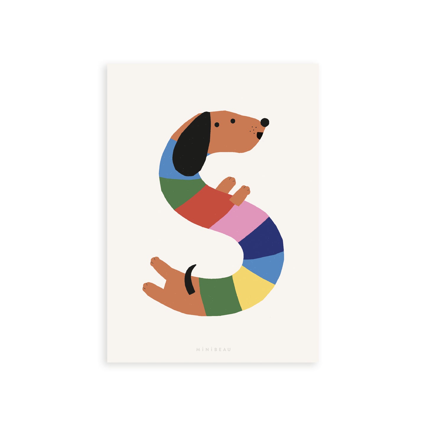 Happy Alphabet Initial Art Prints - S-Z