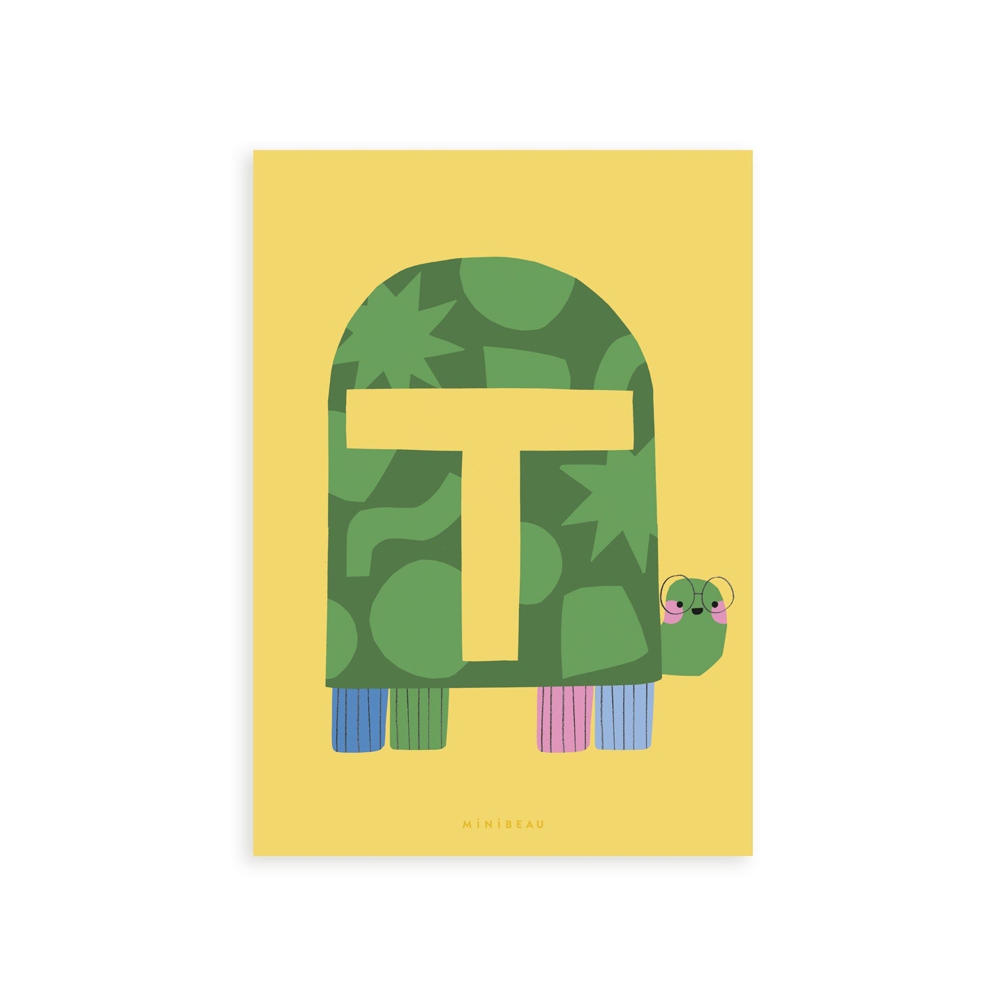 Happy Alphabet Initial Art Prints - S-Z