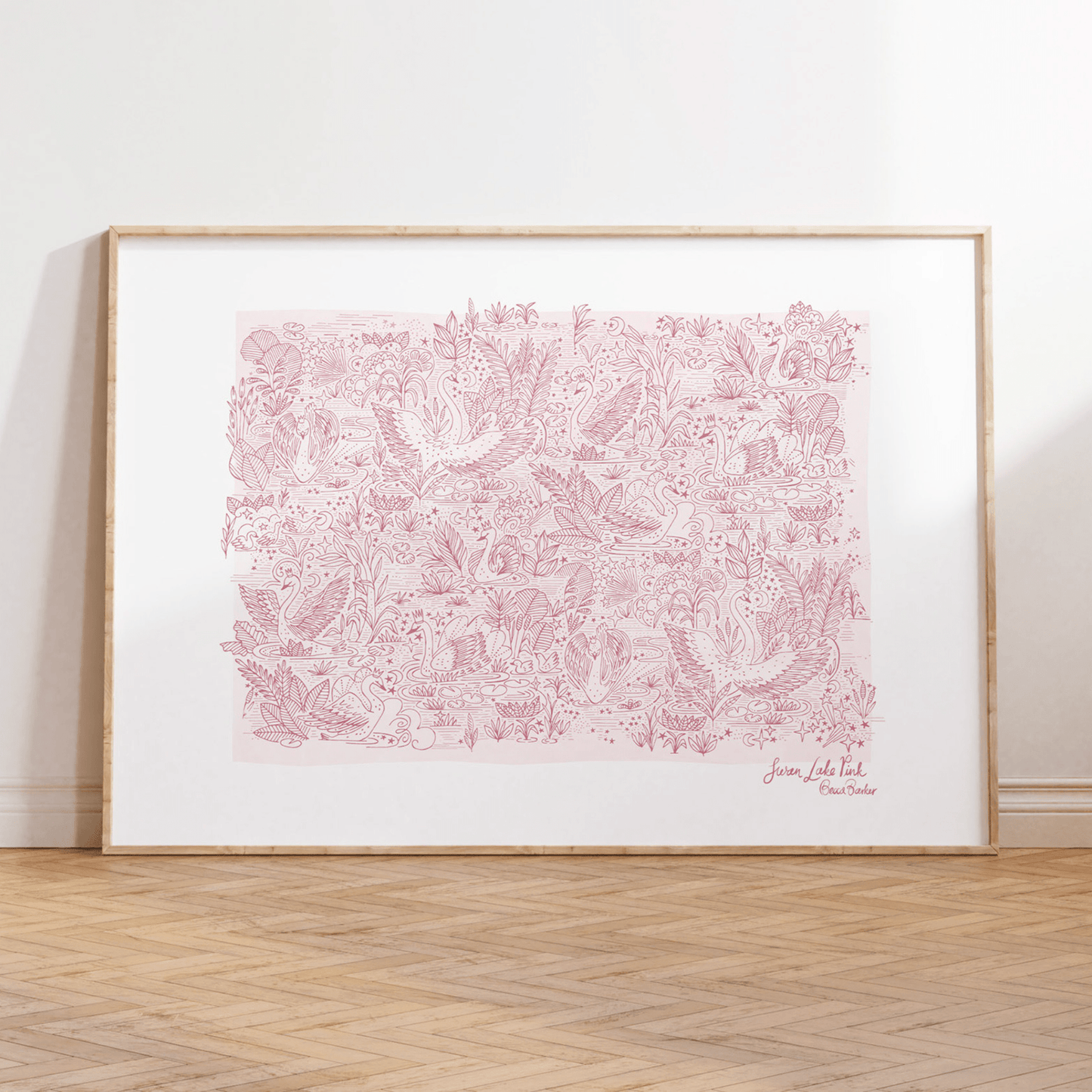 Swan Lake Nursery Art Print