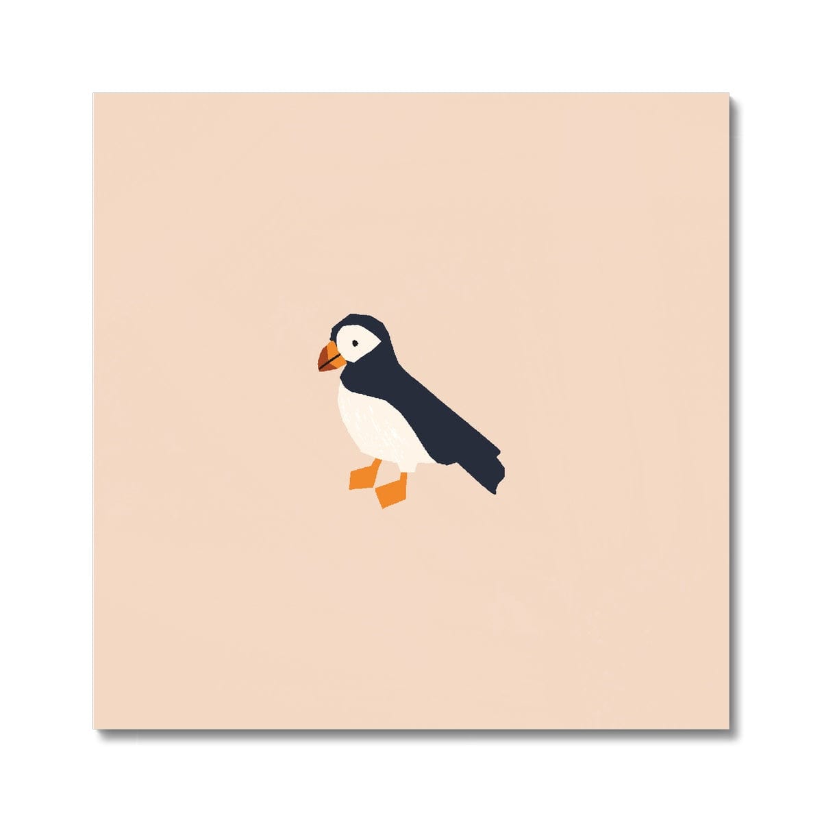 Safari - Puffin Square Art Print