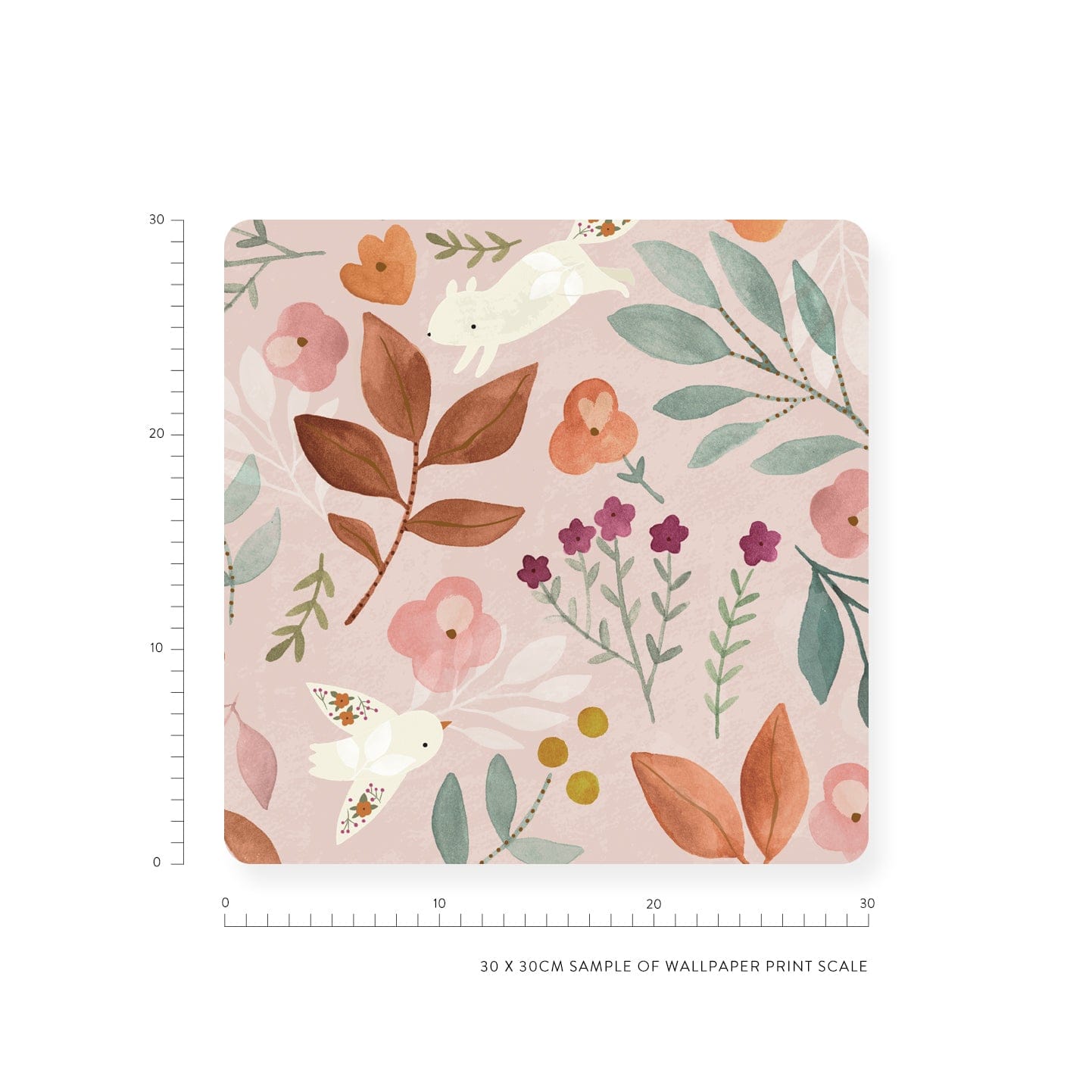 Then There Was You Floral Wallpaper Sample
