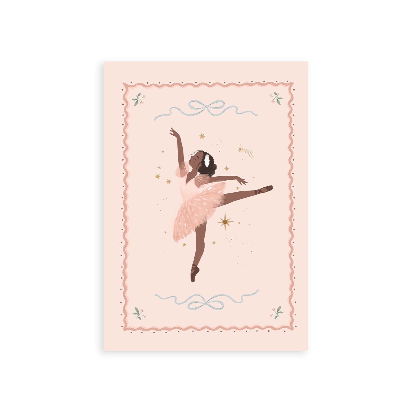 Arabesque Pose Ballerina Art Print