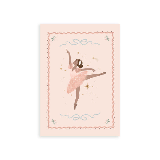 Arabesque Pose Ballerina Art Print