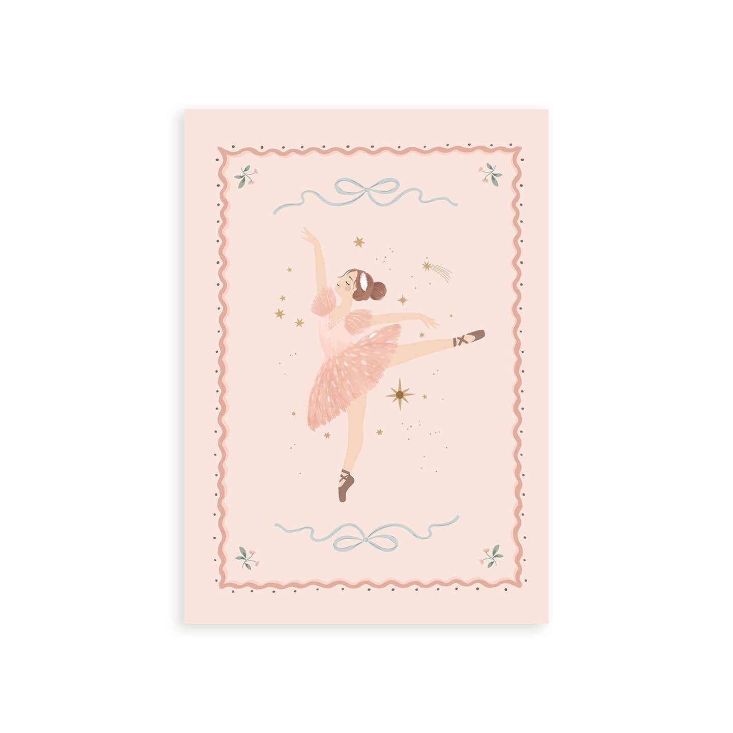 Arabesque Pose Ballerina Art Print