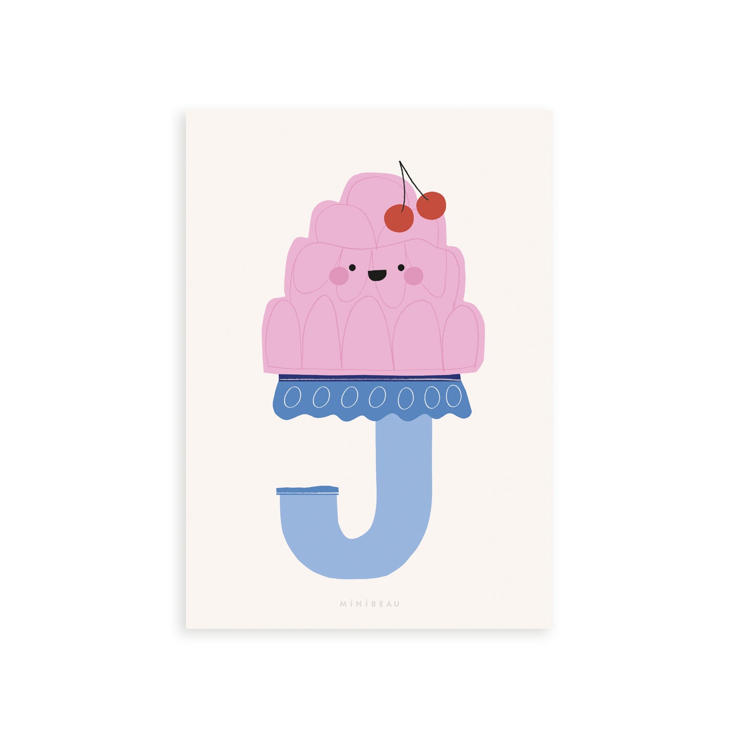 Happy Alphabet Initial Art Prints - J - R
