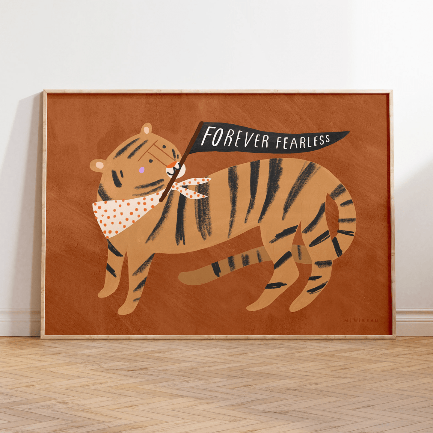 Forever Fearless Tiger Art Print