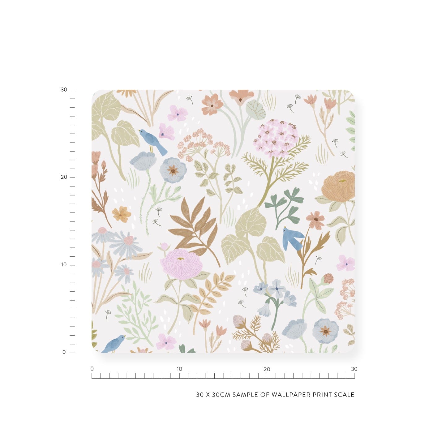 Dreamy Floral Wallpaper Sample