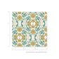 Woodland Leaves Green Wallpaper Sample